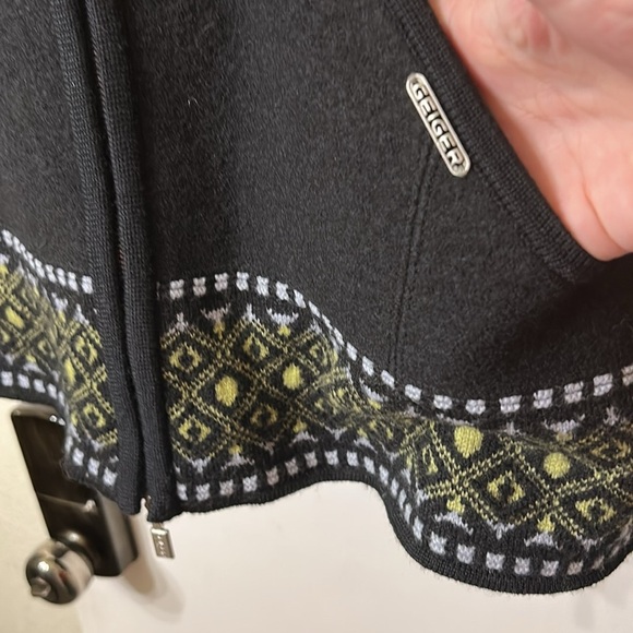 GREIGER COLLECTION WOOL VINTAGE ZIP UP SWEATER SIZE 40 - Picture 2 of 13